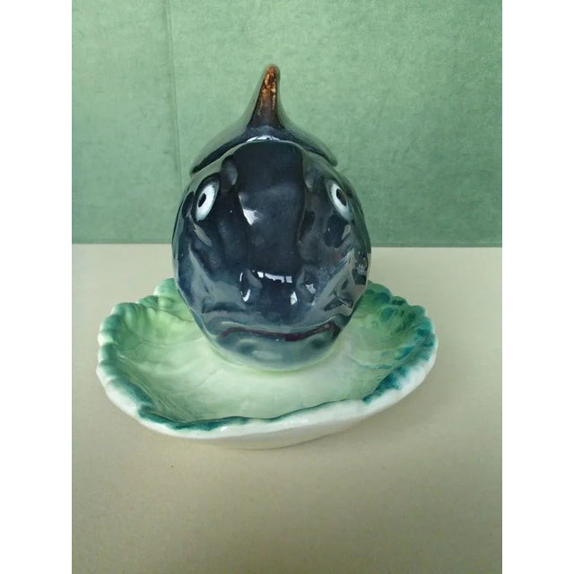 Ceramic Fish Serving Set, 1960s, Set of 9 For Sale - Image 15 of 18