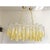 Oval Vanished-Clear Amber Tronchi Murano Glass Chandelier by Simoeng For Sale - Image 6 of 12