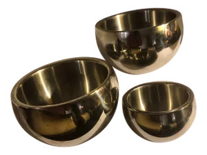 1990s Double Wall Stainless Steel Bowls - Set of 3