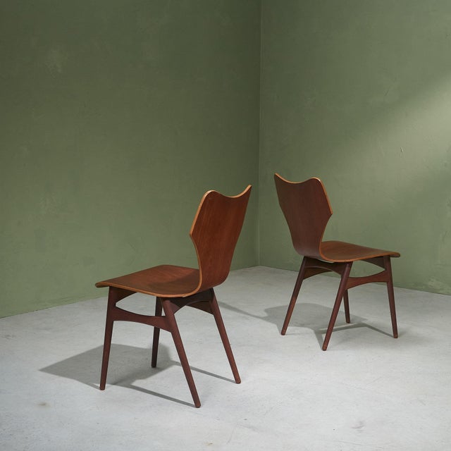 Dining Chairs in Teak and Plywood, Scandinavia, Set of 6 For Sale - Image 6 of 11