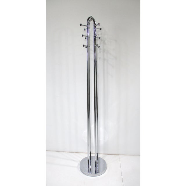 Chrome Verner Panton Syled Chrome Coat Hat Rack For Sale - Image 8 of 9