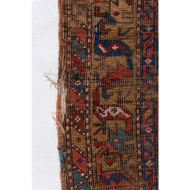 Textile Antique Circa 1890 Red Hand Knotted Oriental Runner 3ft 3in X 11ft For Sale - Image 7 of 13