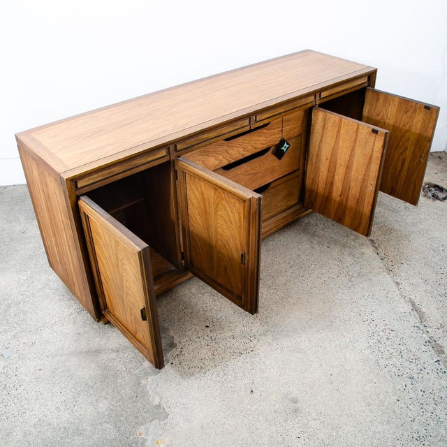 1960s 1960s Mid Century Danish Modern Credenza Dresser Basic Witz Wood 3 Drawer Danish For Sale - Image 5 of 12