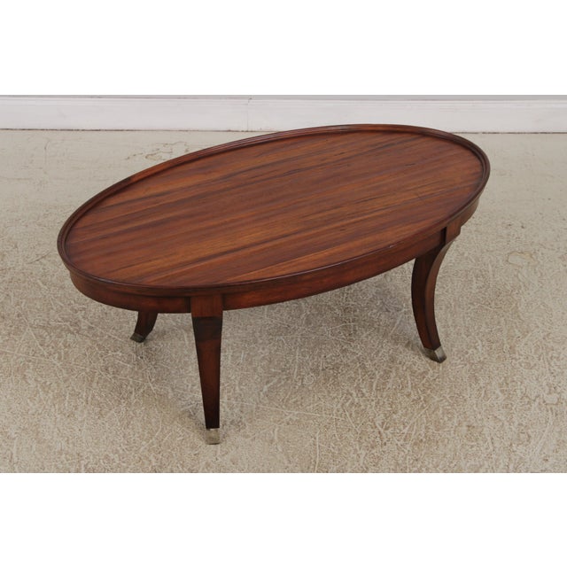 Modern Lloyd’s Modern Oval Coffee or Cocktail Table For Sale - Image 3 of 16