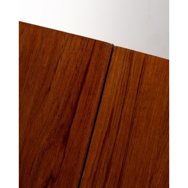 Scandinavian Extendable Teak and Beech Table, 1950s For Sale - Image 9 of 10