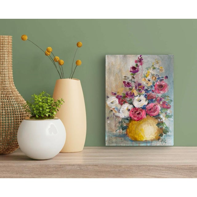Petite Original Painting, Acrylic on Stretched Canvas. For Sale - Image 10 of 12