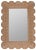 Wood Brooke Scalloped Rattan Wall Mirror For Sale - Image 7 of 7