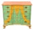 Kindel Furniture Georgian Hand-Painted Block Front Chest of Drawers For Sale