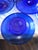 Collection of Vintage Cobalt Blue Hand Blown Glass Charger Plates From Mexico For Sale In San Antonio - Image 6 of 11