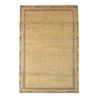 Vintage Hand-Knotted Persian Gabbeh Rug 6'9" X 9'7" For Sale