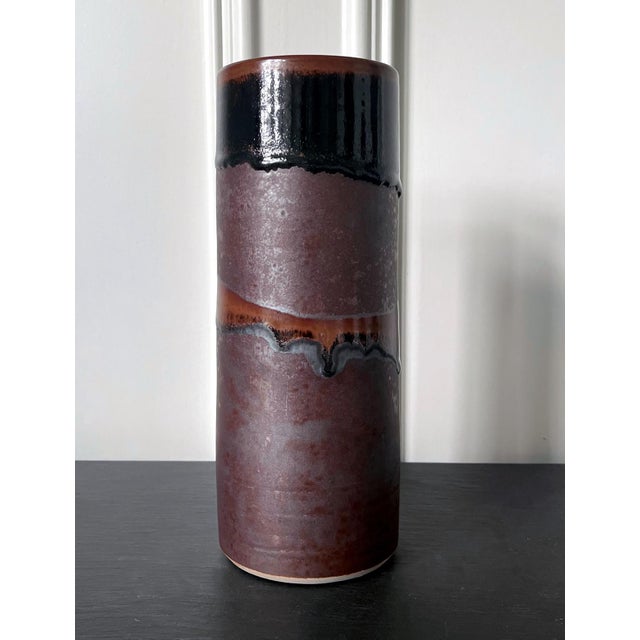 Early Ceramic Vase with Unique Glaze by Brother Thomas Bezanson For Sale - Image 18 of 18