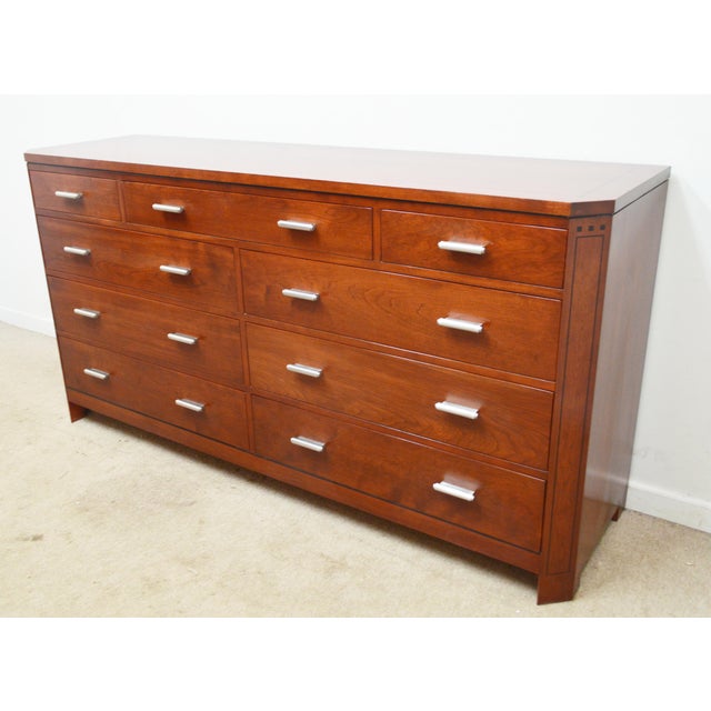 Modern Stickley Cherry Dresser For Sale - Image 3 of 11