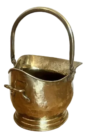 Victorian Brass Helmet Coal Scuttle, 1870s