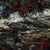 Coast Storm by Sparky LeBold | Oil on canvas depicting turbulent waves crashing on rocky shore. For Sale - Image 4 of 5