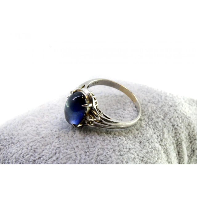 White Gold Ring with Brilliant-Cut Diamonds For Sale - Image 3 of 8