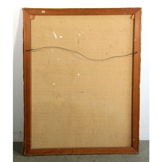 1960's Abstract Expressionist Horse & Rider Acrylic Canvas Painting For Sale In Providence - Image 6 of 8