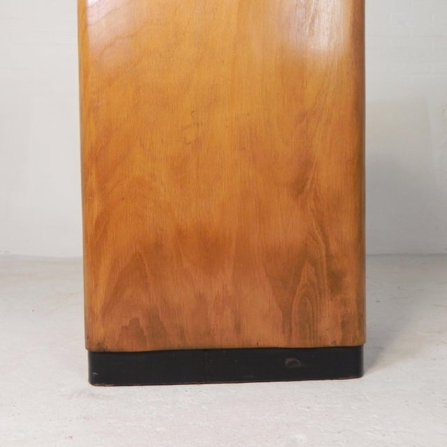 Vintage Birch Roller Shutter Cabinet from Ekawerk Horn Lippe, Germany, 1950s For Sale - Image 13 of 18