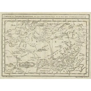 Antique Map of Tartary and Northeast Asia, 1749 For Sale