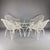 Italian Garden Table and Chairs, 1950s, Set of 5 For Sale - Image 11 of 11