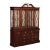 Late 20th Century Mahogany China Cabined Breakfront - Stoneleigh by Stanley For Sale