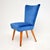 Mid-Century Modern Vintage Cocktail Chair attributed to Howard Keith, 1950s For Sale - Image 3 of 7