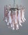 1990s Italian Pink Petal Murano Chandeliers, Set of 2 For Sale - Image 5 of 17
