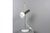 Desk lamp designer by Alain Richard and edited by Disderot Model A4 Carrara marble base, vertical rod, brushed aluminum...