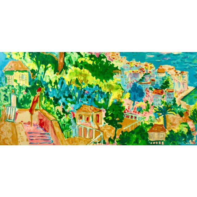 Impressionist Jean Claude Picot La Cote D'Azur C. 1980 Reproduction Print For Sale - Image 3 of 7