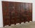 Oxblood Red Chinese Export Lacquered Six Panel Coromandel Landscape Screen For Sale - Image 8 of 13