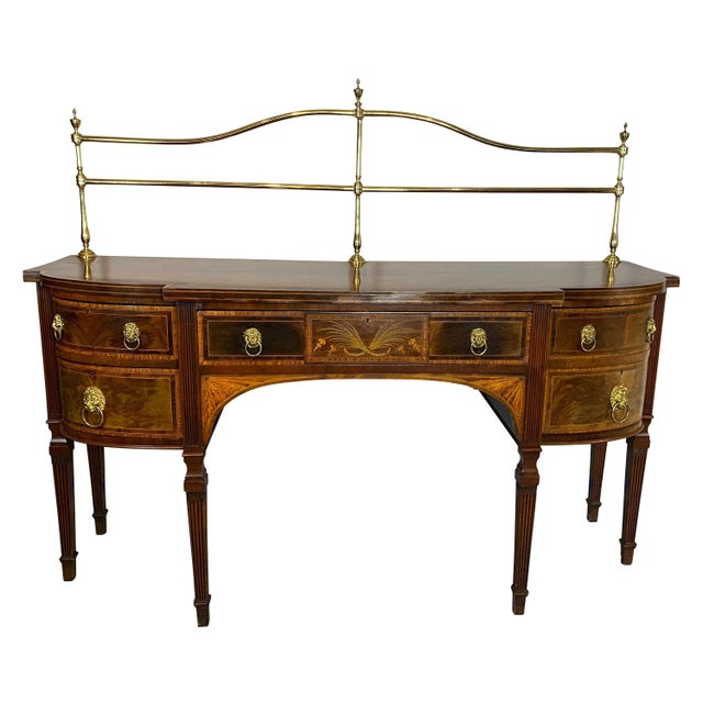 Regency Mahogany and Inlaid Sideboard For Sale - Image 13 of 13