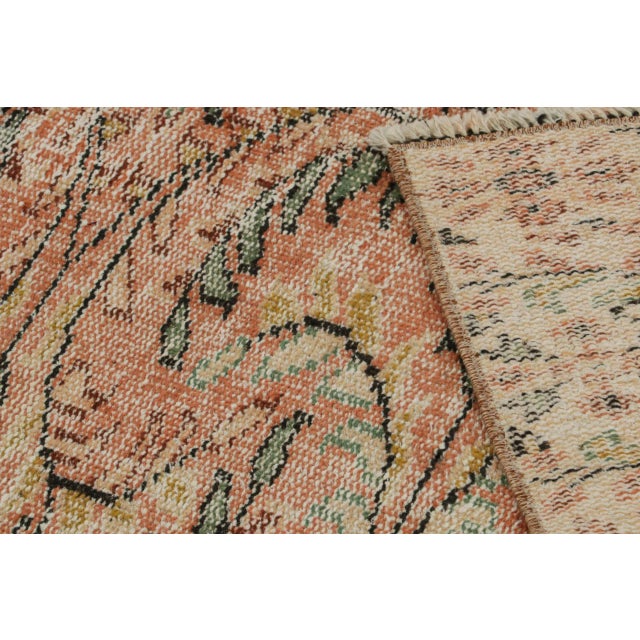 Textile 1960s Vintage Zeki Müren European Style Rug With Floral Patterns Form Rug & Kilim For Sale - Image 7 of 7