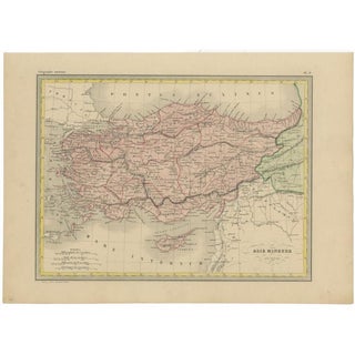 Antique Map of Asia Minor by Malte-Brun, 1847 For Sale