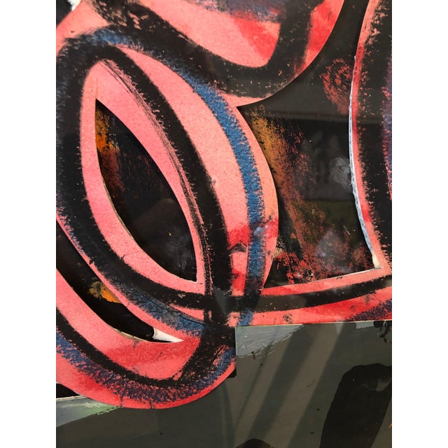 Hugh O'Donnell, 1980s Abstract Expressionist Pop Art Painting Collage, Assemblage Hugh O'Donnell, 1988 For Sale - Image 12 of 15