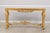 Rococo Rococo Style Gilt & Gold Marble Top Console Table For Sale - Image 3 of 18