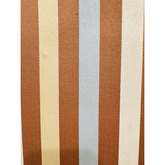 Early 20th Century Lyre Back Pinstripe Dining Chairs, Set of 3 For Sale - Image 9 of 10