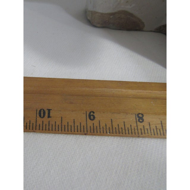 White Vintage Pottery Barn Holiday Speckled Christmas Tree Fired Terracotta Figure For Sale - Image 8 of 12