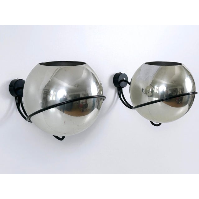 Model 232/G Spherical Sconces by Gino Sarfatti for Arteluce, Italy, 1961, Set of 2 For Sale - Image 15 of 18