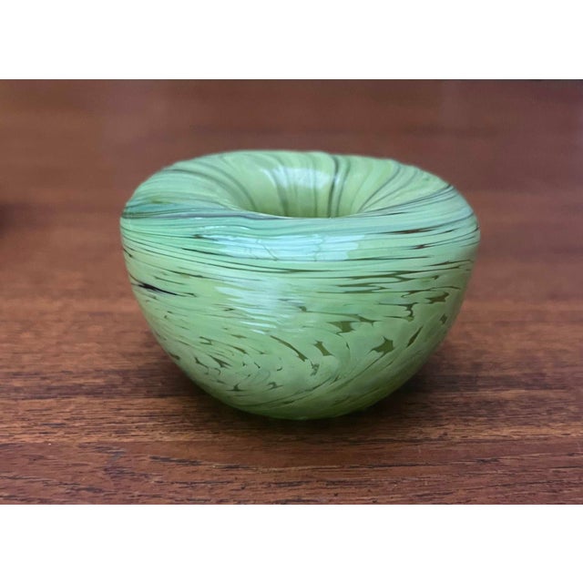 Vintage Swirl Cloud Art Glass Candleholder, 1970s, Set of 2 For Sale - Image 4 of 9