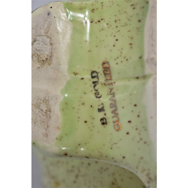 Ceramic Vintage B. K. Gold Pinecone Bowl For Sale - Image 7 of 8