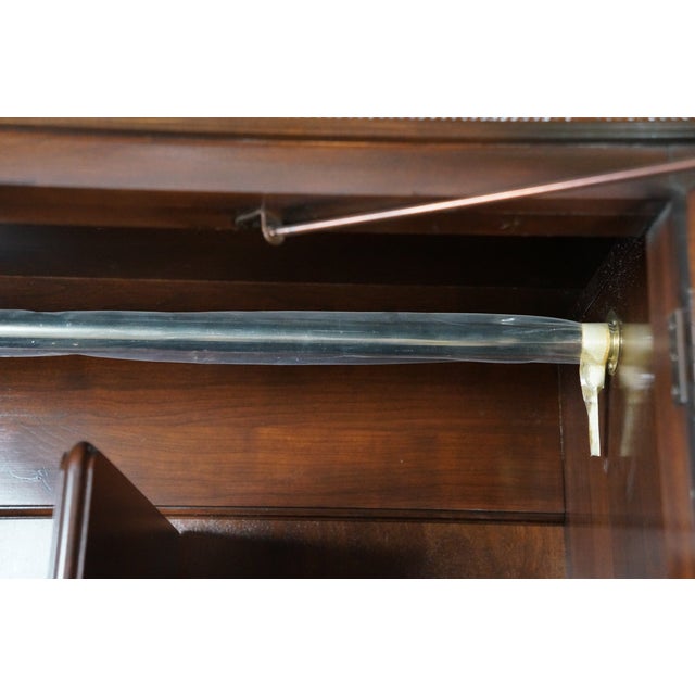 1990s Ethan Allen Georgian Court Cherry Clothing Armoire Linen Press 11-5265 For Sale - Image 10 of 18