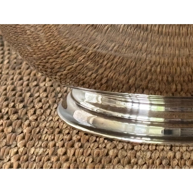 Silver Mid Century Revere Style Silver Pedestal Bowl From Oneida, Sons of Liberty For Sale - Image 8 of 13