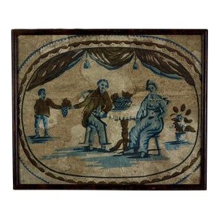 Rare to Market Early 19th C. Nicholas B. Brower Lithograph of an Allegorical Family Interior Scene For Sale