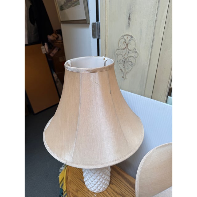 Ceramic Catalina Lighting Quilted Table Lamps, Pair For Sale - Image 7 of 12