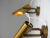 Mid-Century Modern Italian Adjustable Brass Wall Lamps, 1960s, Set of 2 For Sale - Image 9 of 11