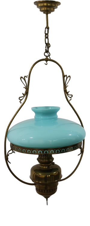 Opaline Chandelier from L&B, 1800s