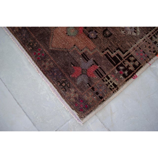 Hand Knotted Small Turkish Rug - 19" X 42" For Sale - Image 9 of 15