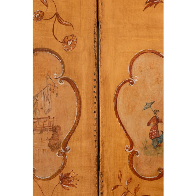 18th Century 18th Century French Three Panel Screen For Sale - Image 5 of 7