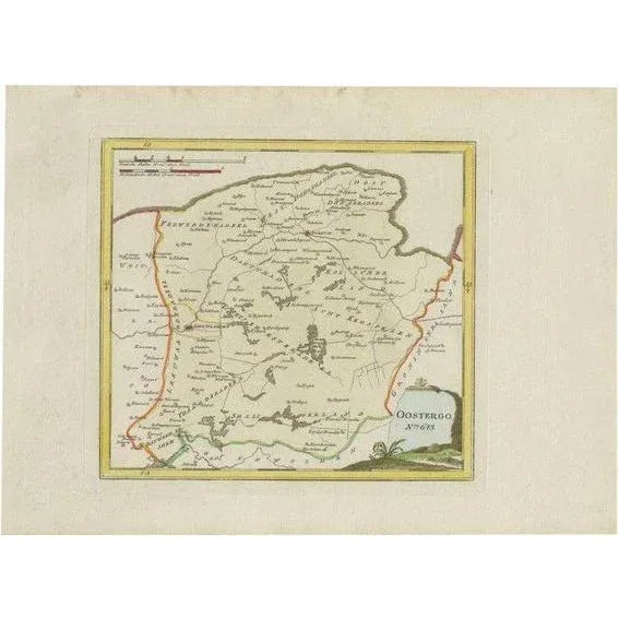 Late 18th Century Antique Map of Oostergo by Von Reilly, 1791 For Sale - Image 5 of 5