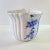 1990s Jay Wilfred for Andrea by Sadek Petite Blue & White Portuguese Fluted Porcelain Cachepot For Sale - Image 4 of 11