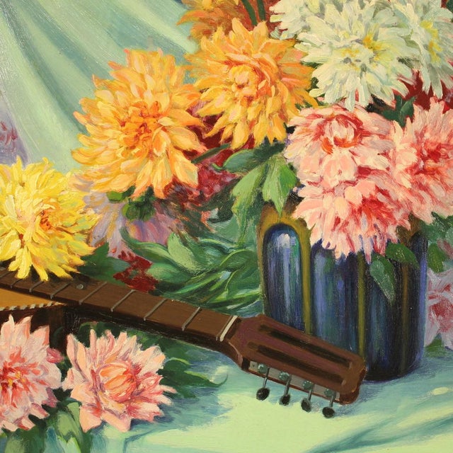 French Artist, Still Life, 1960, Oil on Masonite For Sale - Image 10 of 15